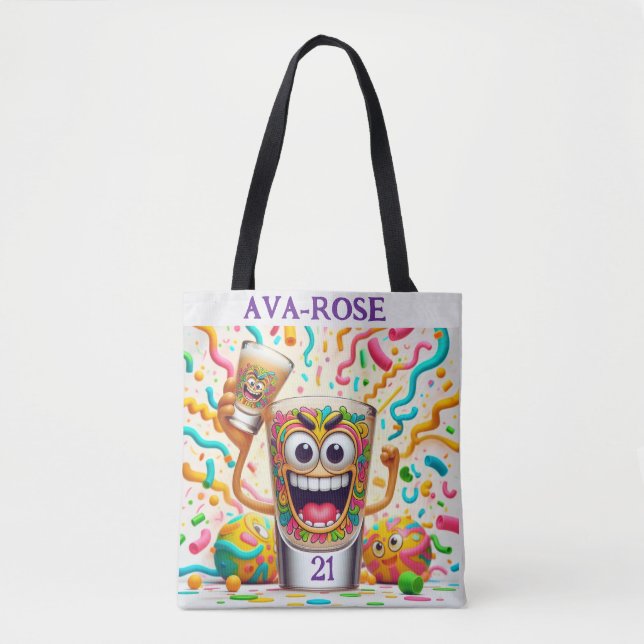 Rave Party Shot Glass – vibrant Fun  Tasche (Vorderseite)