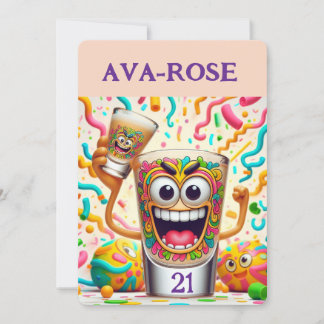 Rave Party Shotglas – lebendiger Spaß Einladung