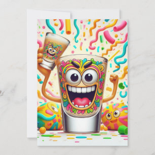 Rave Party Shotglas – lebendiger Spaß Einladung