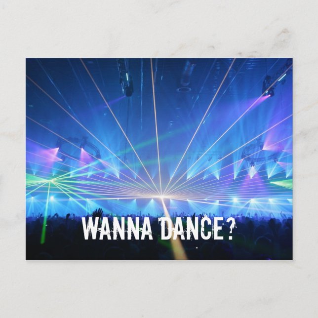 Rave Postkarte (Vorderseite)