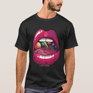 Rave Psychedelic Trippy Lips T-Shirt