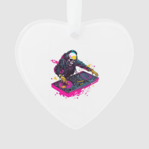Rave-Schädel � EDM-Party-Skelett-DJ Ornament