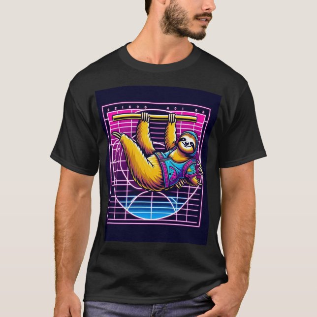 Rave Sloth - Fibonacci T-Shirt (Vorderseite)