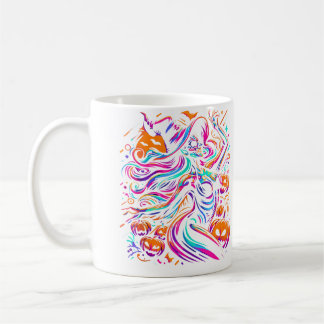 Rave Techno Halloween Hexe Edm Festival Lustig Kaffeetasse