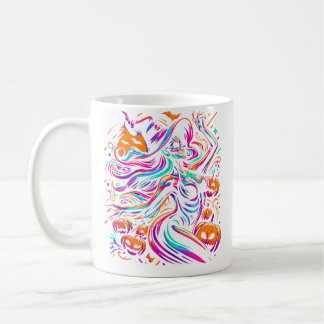 Rave Techno Halloween Hexe Edm Festival Lustig Kaffeetasse