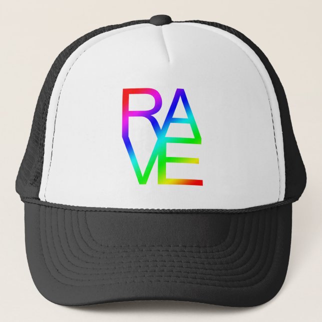 Rave Truckerkappe (Vorderseite)