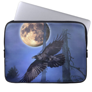 Raven and Moon Laptop Sleeve