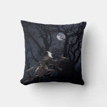 Raven and Rat Skeleton in Moonlight