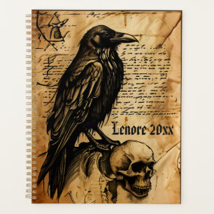 Raven and Skull Junk Journal Page Planer