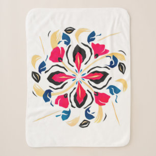 Raven Animal Medicine Mandala Sherpa Blanket Sherpadecke