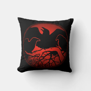 Raven Art Coussin Native Spirit Animal Raven Couss