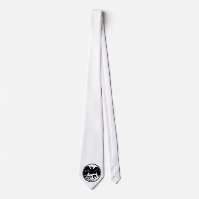 Raven Art Krawatte Wildlife Crow / Raven Necktie G (Vorderseite)