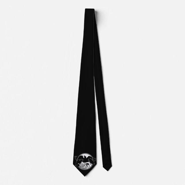 Raven Art Krawatte Wildlife Crow / Raven Necktie G (Vorderseite)