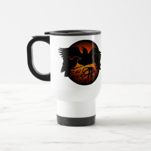 Raven Art Mug Oiseau sauvage Voyage Mug Raven Mugs