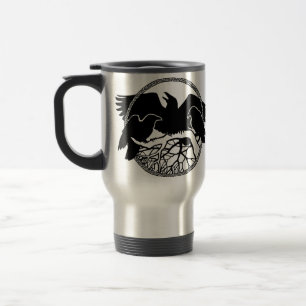 Raven Art Mug Oiseau sauvage Voyage Mug Raven Mugs
