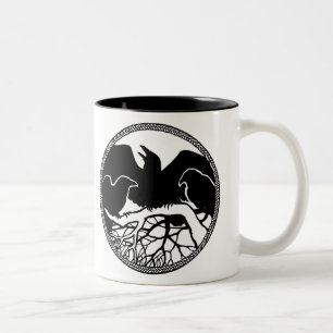 Raven Art Mug Wild Bird Crow Cup Raven Mug
