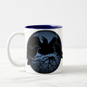 Raven Art Mug Wild Bird Crow Cup Raven Mug