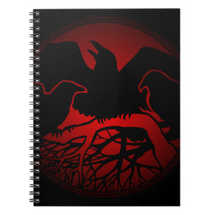 Raven Art Notebook Crow Art Journal Book Notizblock