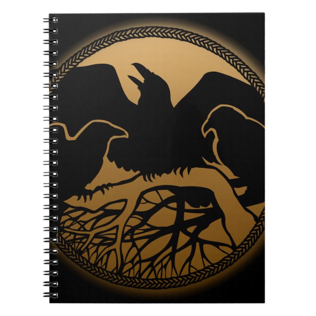 Raven Art Notebook Crow Art Journal Book Notizblock (Vorderseite)
