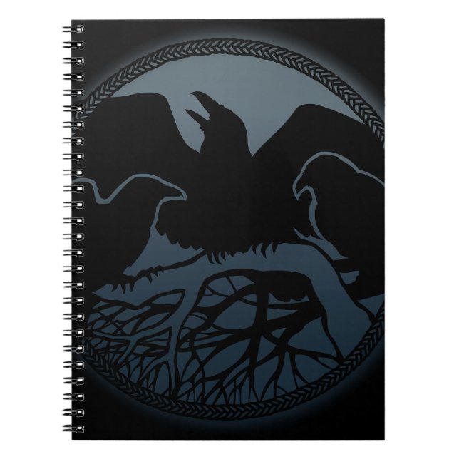 Raven Art Notebook Crow Art Journal Book Notizblock (Vorderseite)