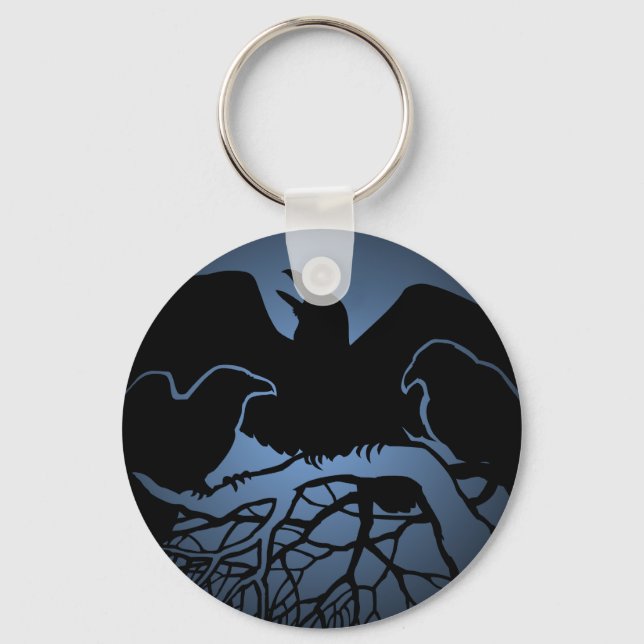Raven Art Schlüsselanhänger Wildlife Crow / Raven  (Vorderseite)