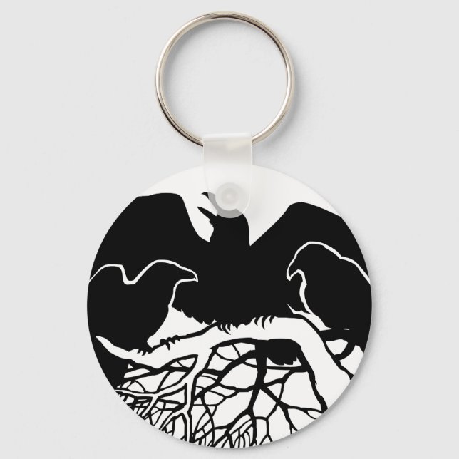Raven Art Schlüsselanhänger Wildlife Crow / Raven  (Vorderseite)