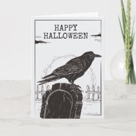 Raven auf einer Grußkarte aus Gravestone Karte