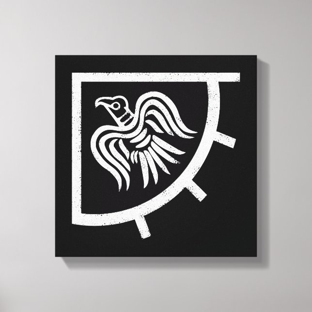 Raven Banner Viking Flag Leinwanddruck (Vorderseite)