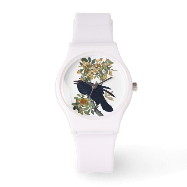 Raven Bird Armbanduhr (Vorderseite)