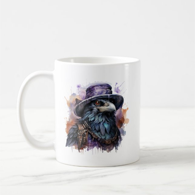 Raven Bird, Assistent für Wasserfarbe Kaffeetasse (Links)
