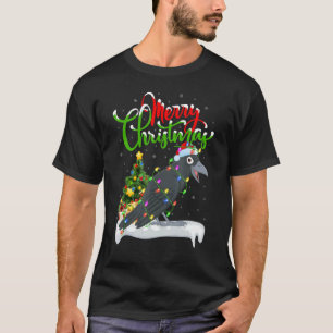 Raven Bird Xmas Dekorationen Santa Raven Christma T-Shirt