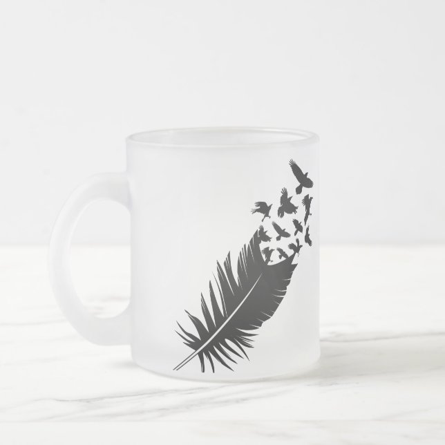 Raven, Black Feather Mattglastasse (Links)