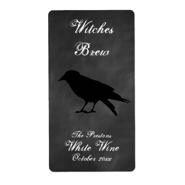 Raven Black Wine Label (Vorne)