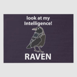 Raven Blick auf meine Intelligenz Raven Seidenpapier