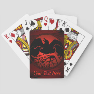 Raven Cards Custom Tribal Art Spielkarten