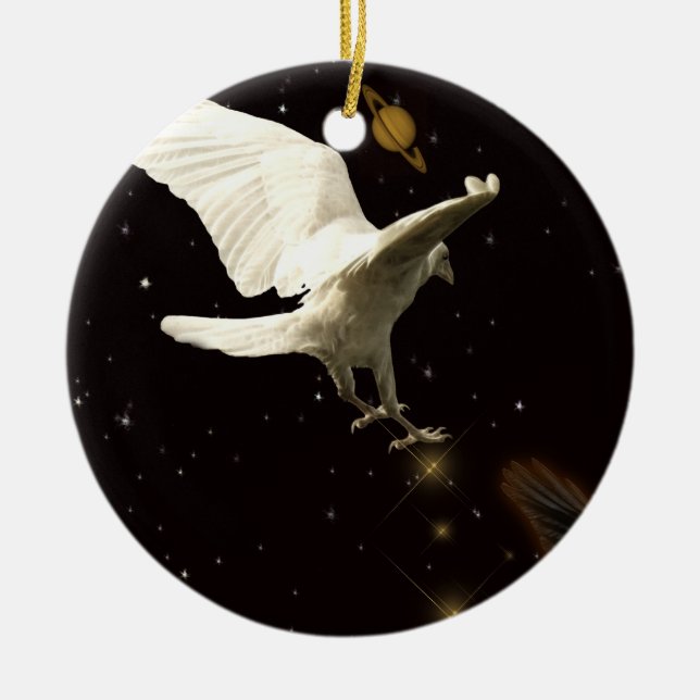 Raven Christmas Ornament (Vorne)