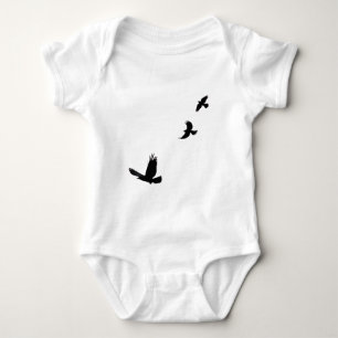 Raven & Common Grackles Birdlovers Geschenk Baby Strampler