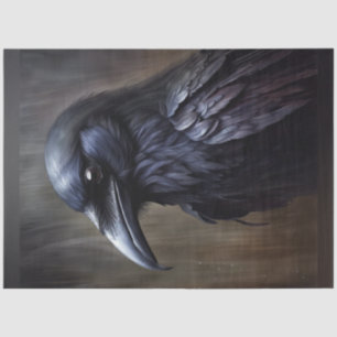 Raven Crow 2 Decoupage Seidenpapier