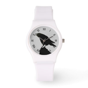 Raven Crow Wildlife Bird Raven-Lover Armbanduhr