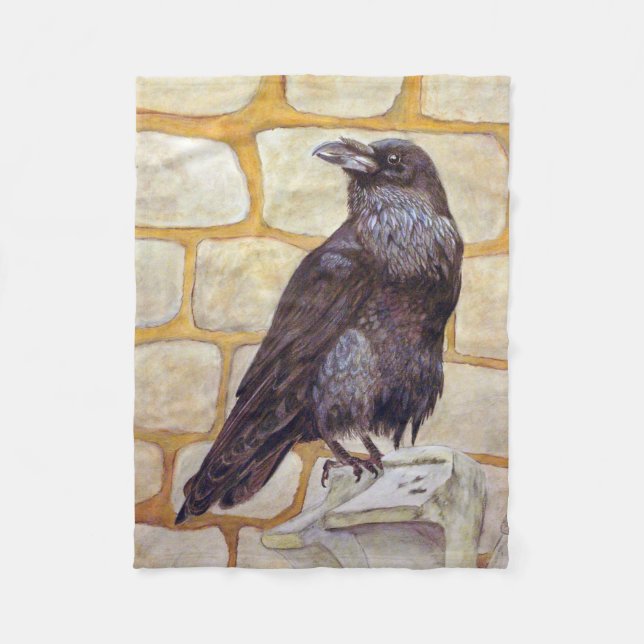 Raven Fleecedecke (Vorderseite)