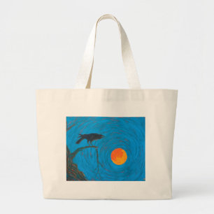 Raven Full Moon Jumbo Stoffbeutel