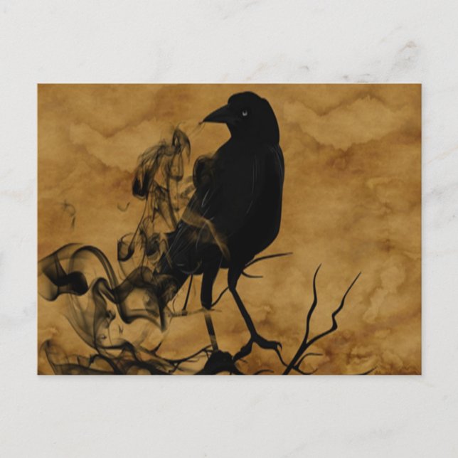 Raven Ghost Postkarte (Vorderseite)
