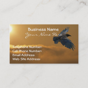RAVEN & GOLDEN SUNLIGHT Business Cards Visitenkarte