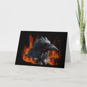 Raven Greeting Cards Karte