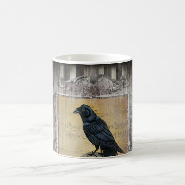 Raven Halloween Kaffeetasse (Mittel)