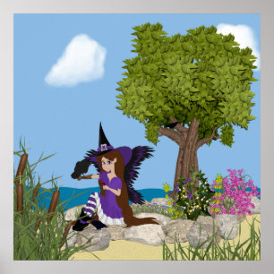 Raven-Hexe-Fee drucken Poster