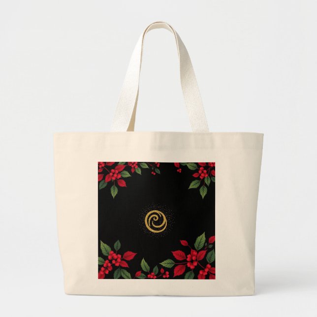 Raven Holiday Radiance Jumbo Stoffbeutel (Vorne)