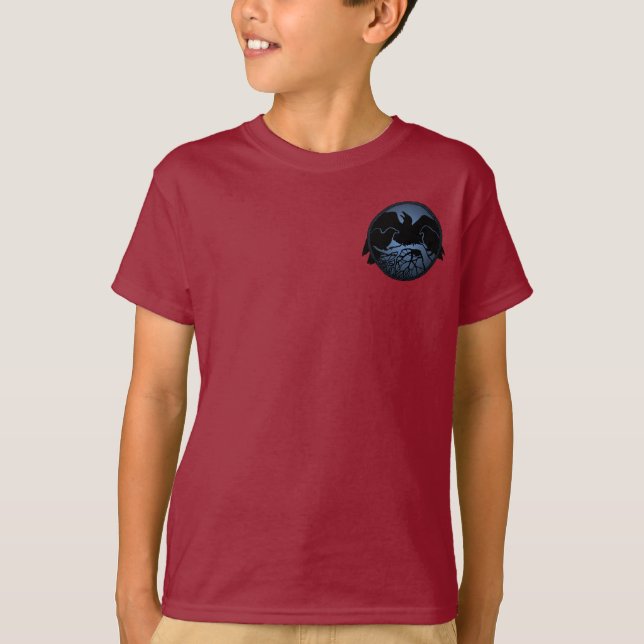 Raven Hoodie Kid's Raven / Crow Art Sweatshirts (Vorderseite)