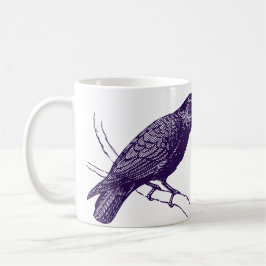 Raven Illustration Tasse