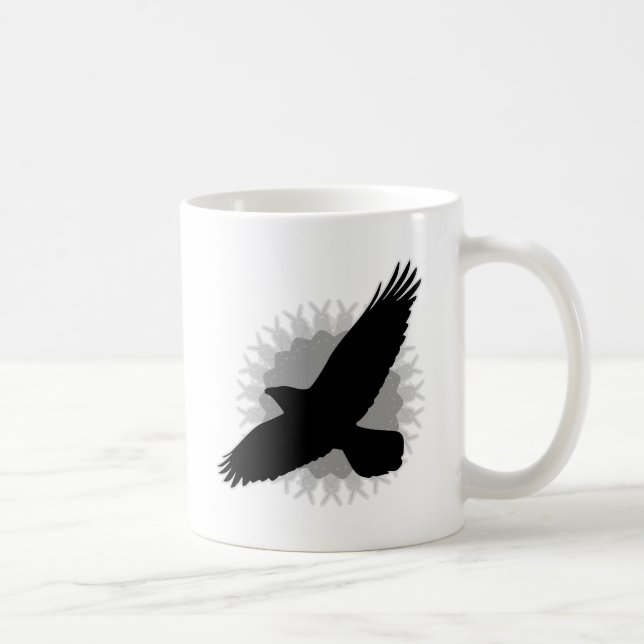 Raven in Flight Kaffeetasse (Rechts)